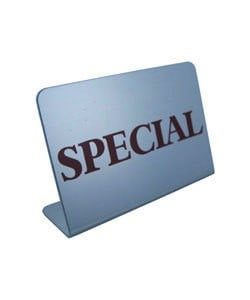 DSI5783 = Mini Metal Sign 1-3/4''x1-1/8'' ''SPECIAL''
