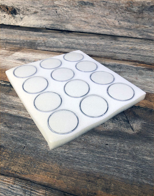 DST2412 = Gem Jar Tray Insert 12 Jars White