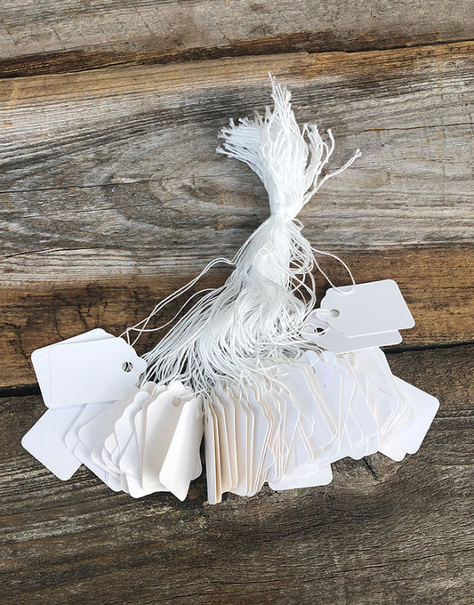 DTA1206 = Paper String Tag 7/8'' x 1-1/4'' White (Pkg of 1000)