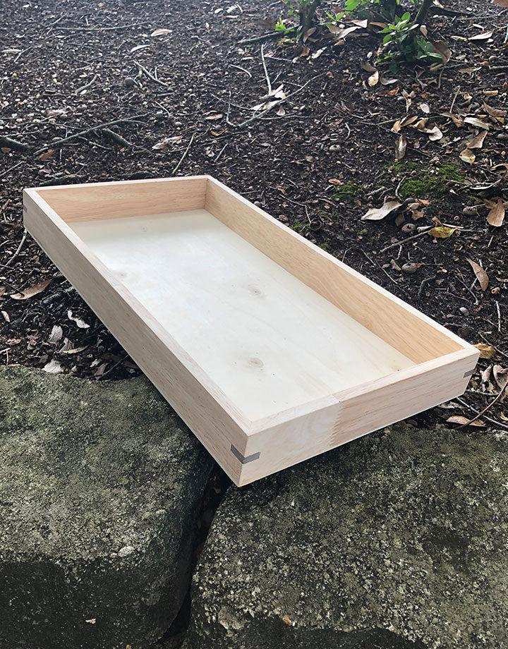 DTR2001 = Stackable Wooden Display Tray 1.5'' deep