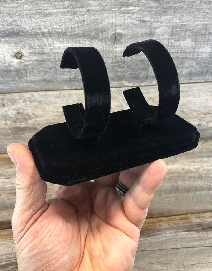 DWA1110 = Value Velvet Double Watch Stand 5-3/8" x 3-3/8''H
