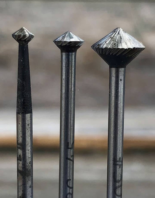 19-3XX = High Speed Steel 45deg Bearing Bur (Choose Size)