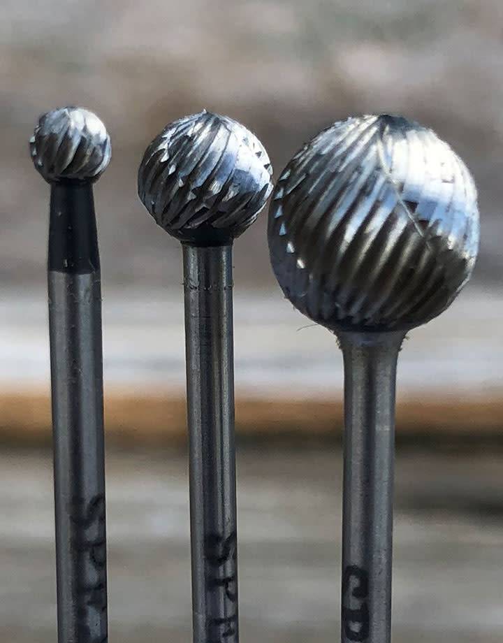 19-3XX = High Speed Steel Round Bur (Choose Size)