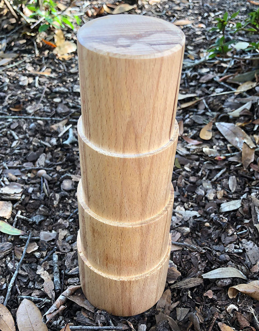 MD222 = Round Wood Stepped Bracelet Mandrel 8'' Long