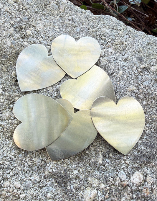 MSN43124 = Nickel Silver Shape - HEART 1-3/8'' x 1-1/2'' 24ga (Pkg of 6)