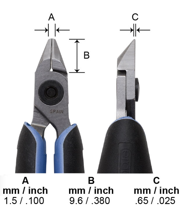 PL7392RX = Lindstrom RX Stubby Angled Flat Nose Pliers (7392RX)