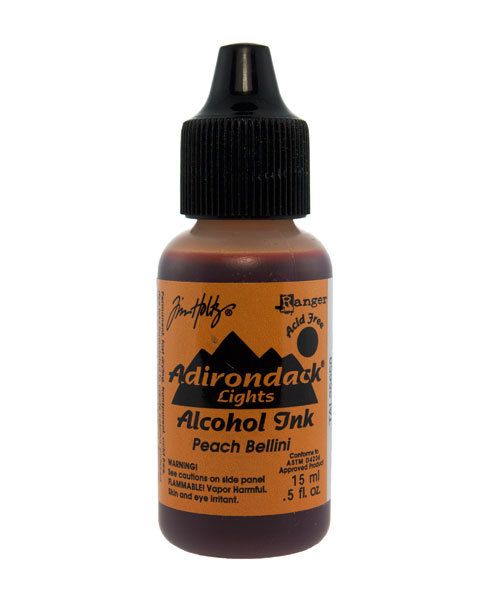 PM4007 = Tim Holtz Adirondack Alcohol Ink Lights PEACH BELLINI 0.5oz