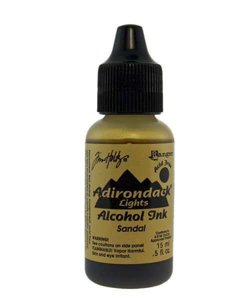 PM4010 = Tim Holtz Adirondack Alcohol Ink Lights SANDAL 0.5oz