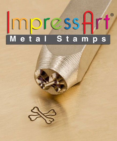 PN6294 = ImpressArt Design Stamp - crossbones 6mm
