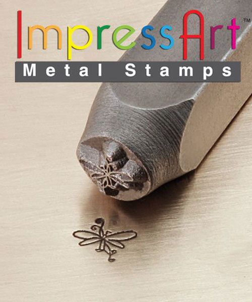 PN6330 = ImpressArt Design Stamp - butterfly swirl 6mm