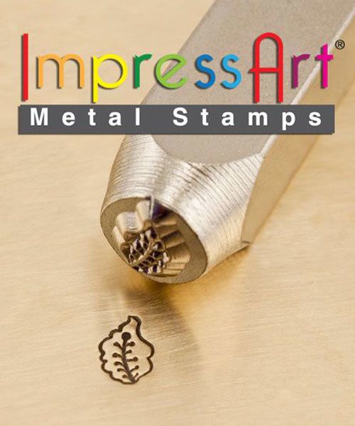 PN6337 = ImpressArt Design Stamp - caladium leaf 6mm