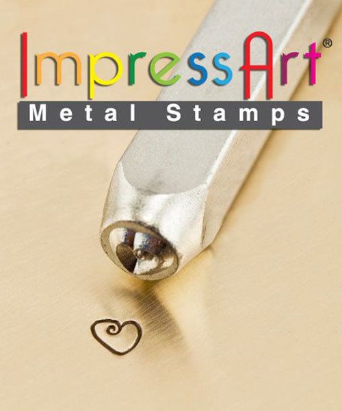 PN6369 = ImpressArt Design Stamp - fat heart 6mm