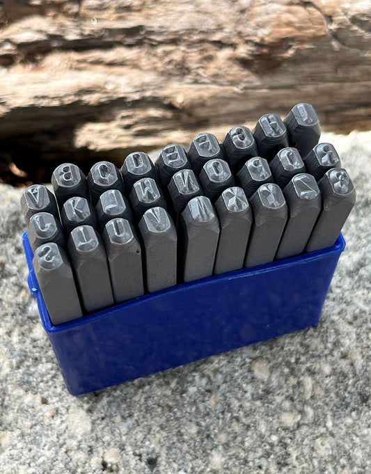 PN943 = Franklin Gothic Letter Punch Set A thru Z 3mm Imprint