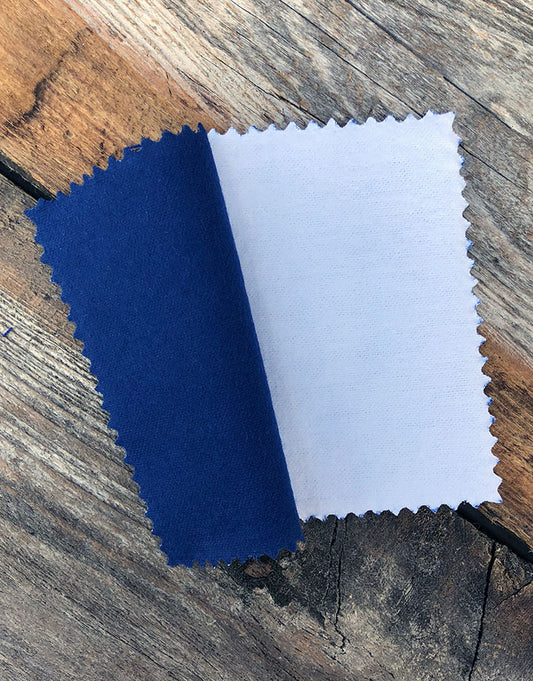 PS121 = Polishing Cloth 4'' x 6'' - 2 Part Blue & White