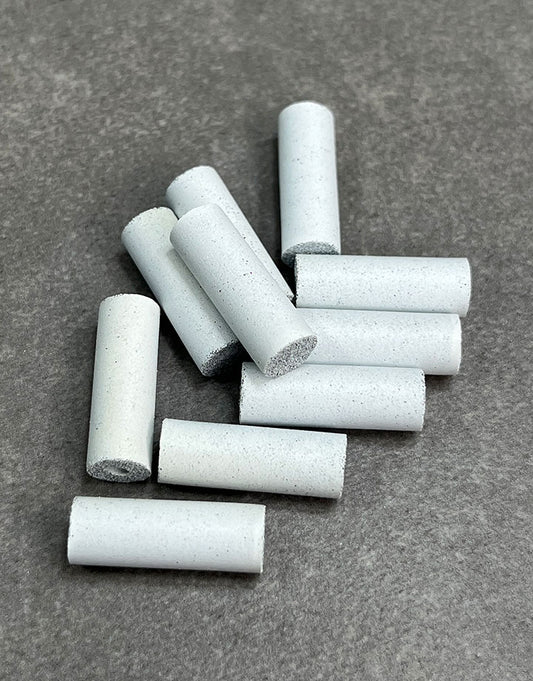 ST1372 = EVE Silicon Abrasives COARSE/WHITE CYLINDER 13/16'' (x10)