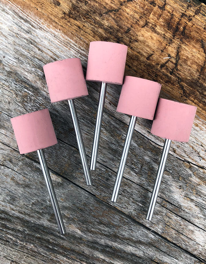 ST4278 = Mounted Silicone Cylinder 14x12mm Extra Fine Pink (Pkg of 5)