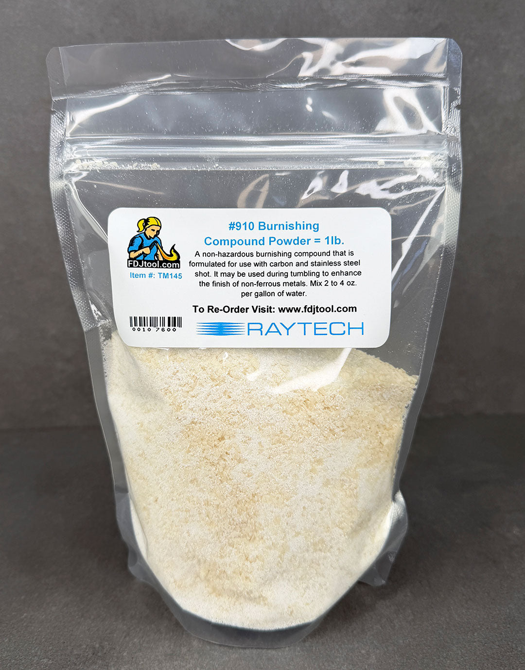 TM145 = Burnishing Compound Powder #910 -appx 1lb. Container