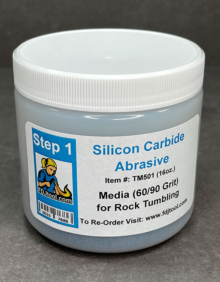 TM501 = ROCK TUMBLING MEDIA STEP 1: COARSE 60/90 GRIT 1 lbs