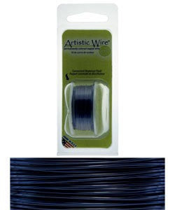 WR20322 = Artistic Wire Dispenser Pack DARK BLUE 22ga 8 Yards