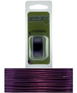 WR21822 = Artistic Wire Dispenser Pack PURPLE 22ga 8 Yards