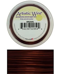WR30522 = Artistic Wire Spool BROWN 22GA 15 YARDS