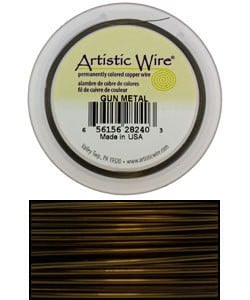 WR32928 = Artistic Wire Retail Spool Antique Brass 28GA 40 YARDS