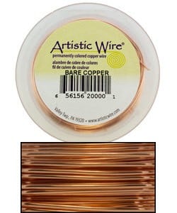WR33528 = Artistic Wire Spool BARE COPPER 28GA 40 YARDS