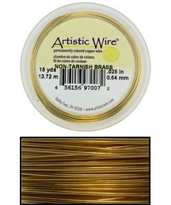 WR33628 = Artistic Wire Tarnish Resistant Brass 28GA 40YARDS