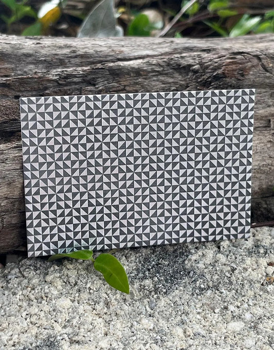 XLP0141 = Tiny Triangles Pattern Laser Engraved Metal Sheet 3x2" = Textured Jewelry Blank = Copper, Brass & More