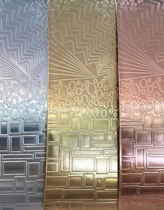 XSP38XX = Textured Sheet (Multi Pattern) 2" x 6" **Choose Metal**
