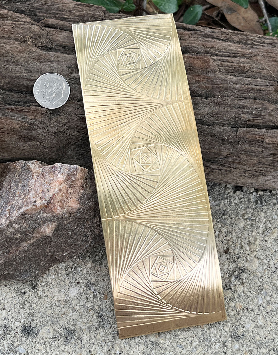XSP50XX = Textured Sheet (Spiral Geometry) 2" x 6" **Choose Metal**