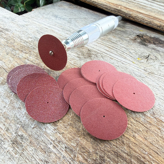 Aluminum Oxide Pinhole Sanding Disc 1-1/2"  (Pkg of 100) (10-0110X)
