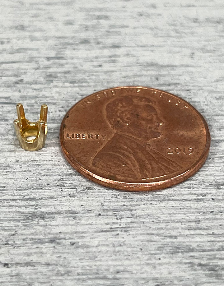 120 = 4 Prong Round Low Base Head 14KY