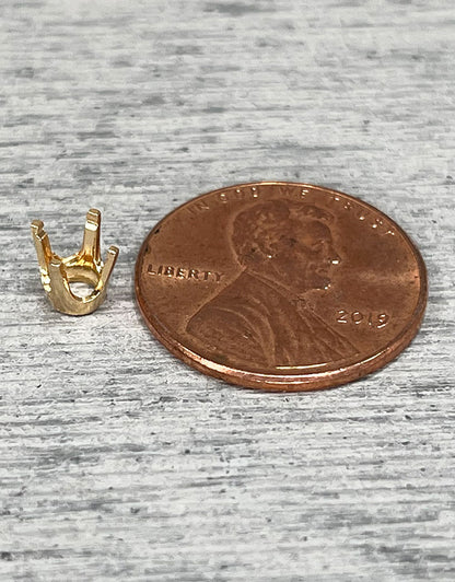 120 = 4 Prong Round Low Base Head 14KY