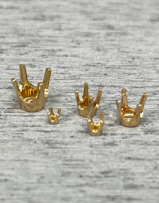 120 = 4 Prong Round Low Base Head 14KY