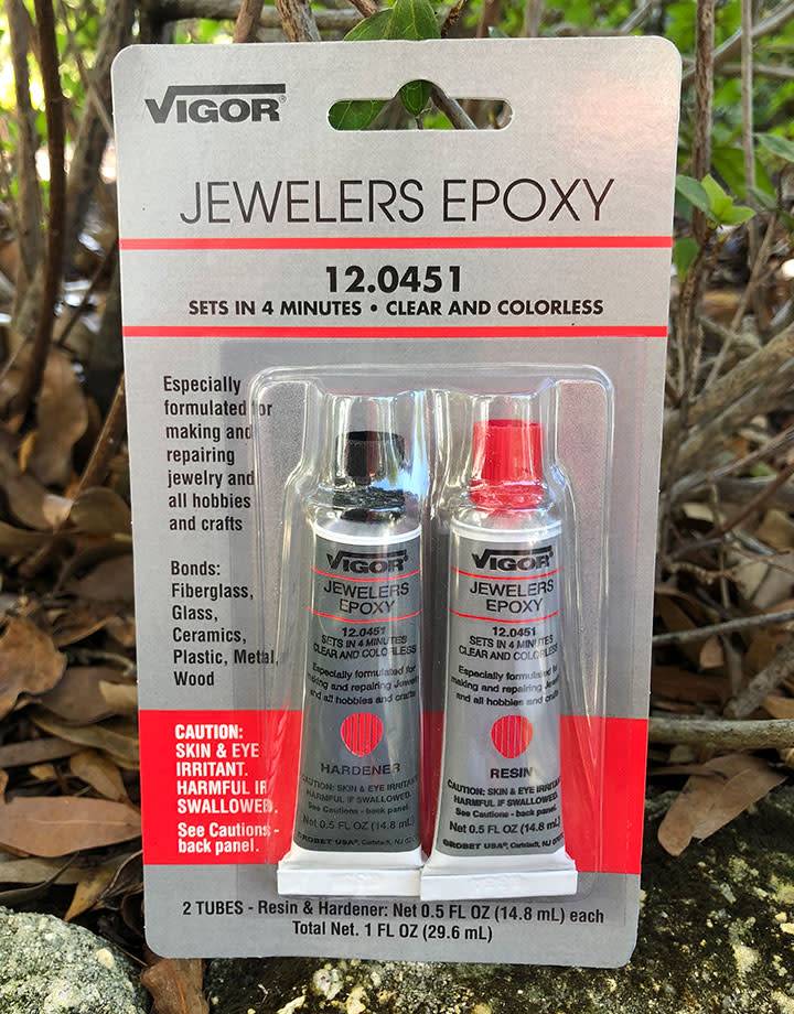 12-0451 = Jeweler's 2 Part Epoxy - 5min Setting - 1oz Tubes