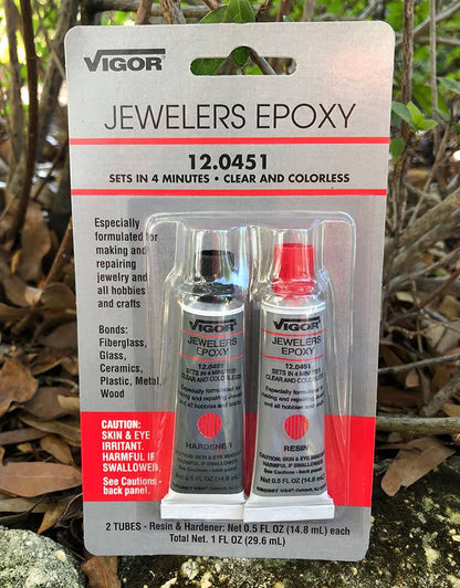 12-0451 = Jeweler's 2 Part Epoxy - 5min Setting - 1oz Tubes