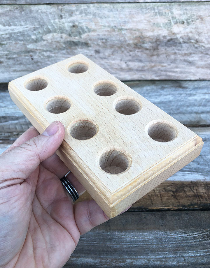 13-3154L = Wood Plier Block with Large Holes for 4 Pliers