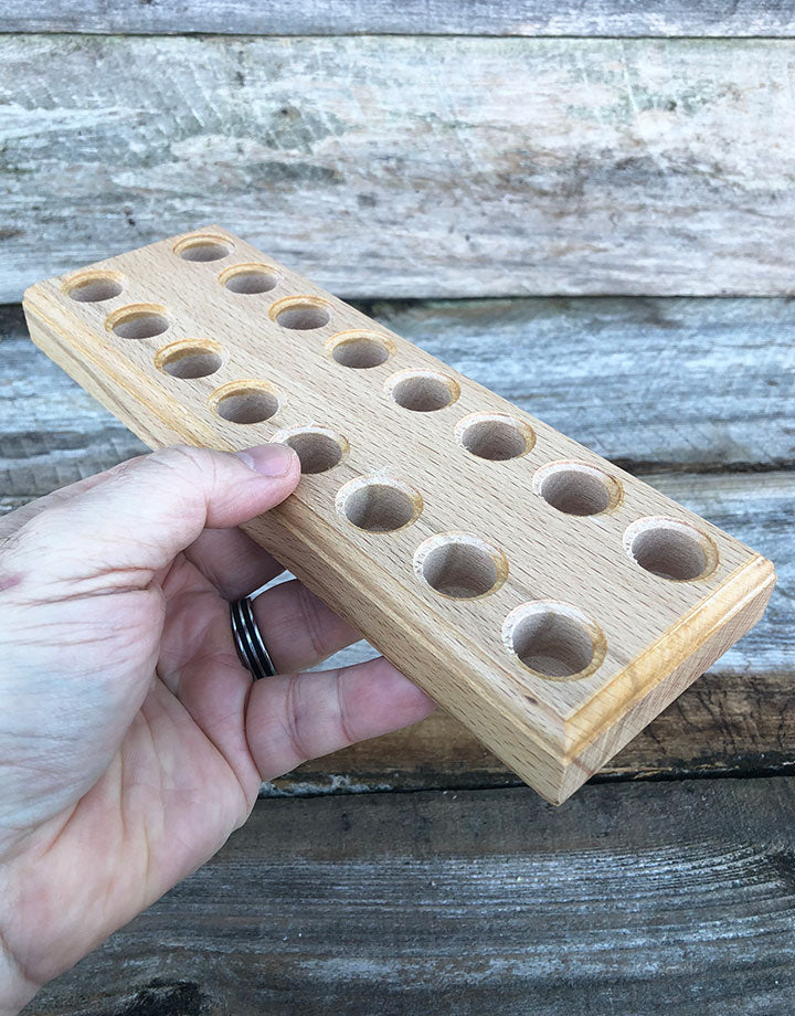 13-3158 = Wood Plier Block for 8 Pliers