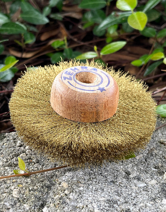 16-44X = Brass Crimped Wire Wood Hub Brushes