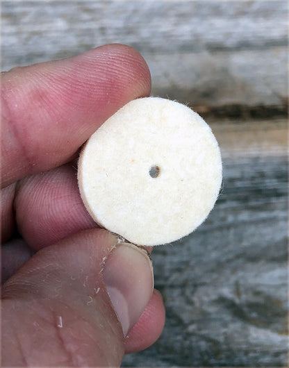 17-371 =  Felt Midget Buff 1'' Hard Square Edge Wheel (Pkg of 25)