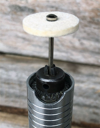 17-371 =  Felt Midget Buff 1'' Hard Square Edge Wheel (Pkg of 25)
