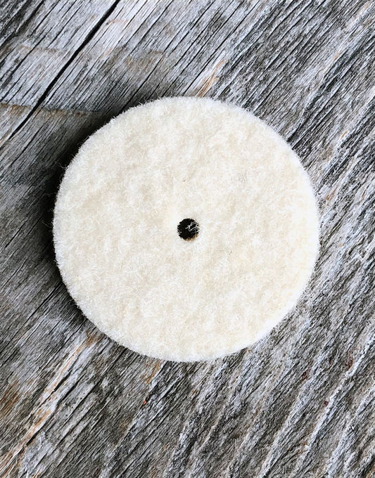 17-376 = Felt Midget Buff 1'' Soft Square Edge Wheel (Pkg of 25)
