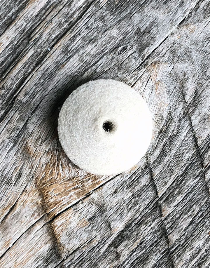 17-483= Felt Buff 5/8" Hard Knife Wheel  (Pkg of 10)