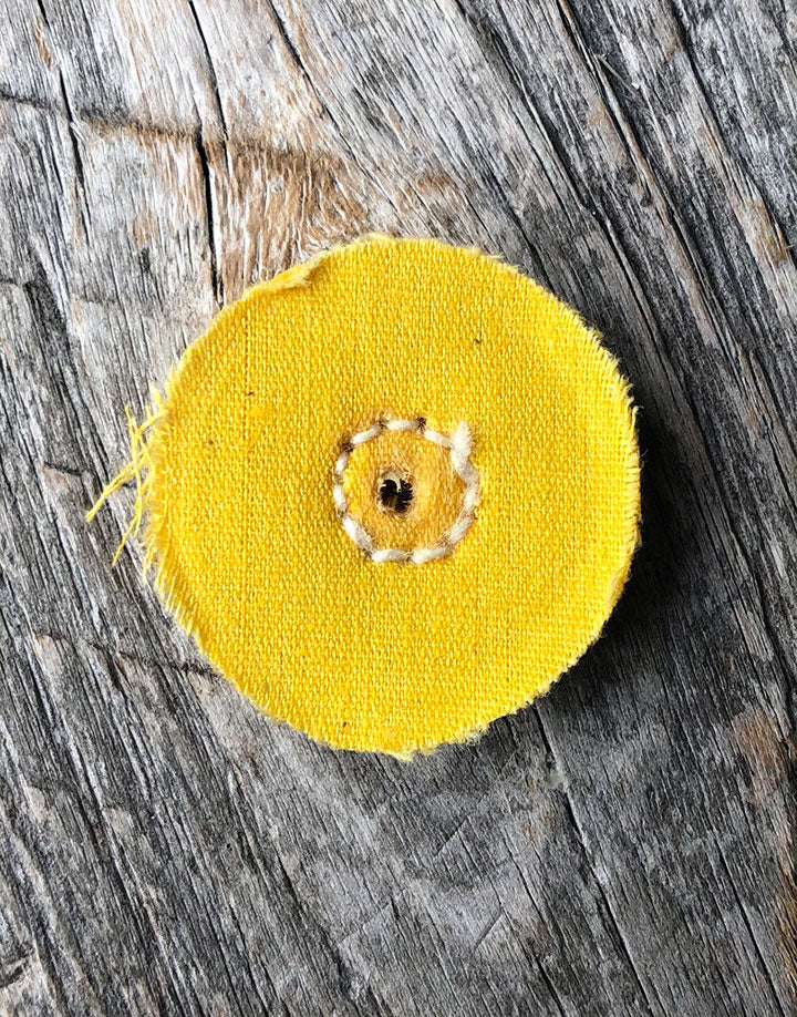 17-550 = Mini Yellow Muslin Buff 1" x 16ply (Pkg of 6)