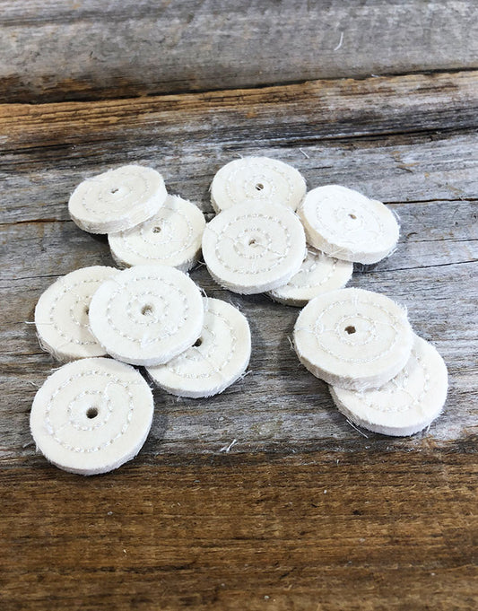 17-615 = Unmounted Muslin Mini Buffs 7/8'' (Pkg of 12)