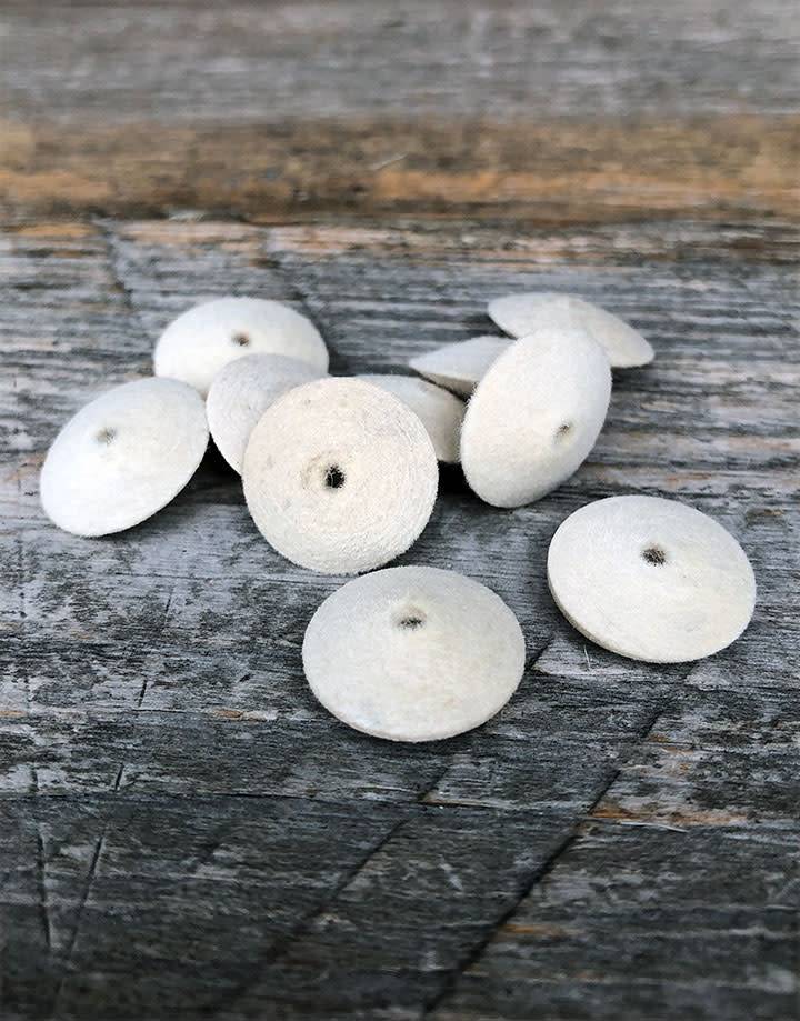 17-483= Felt Buff 5/8" Hard Knife Wheel  (Pkg of 10)