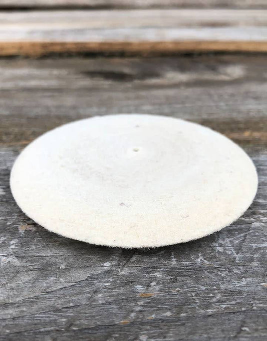 17-498 = Felt Crevice Wheel Buff 3" x 1/2"