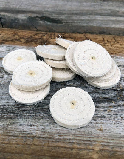 17-617 = Unmounted Muslin Mini Buffs 1-1/4'' (Pkg of 6)