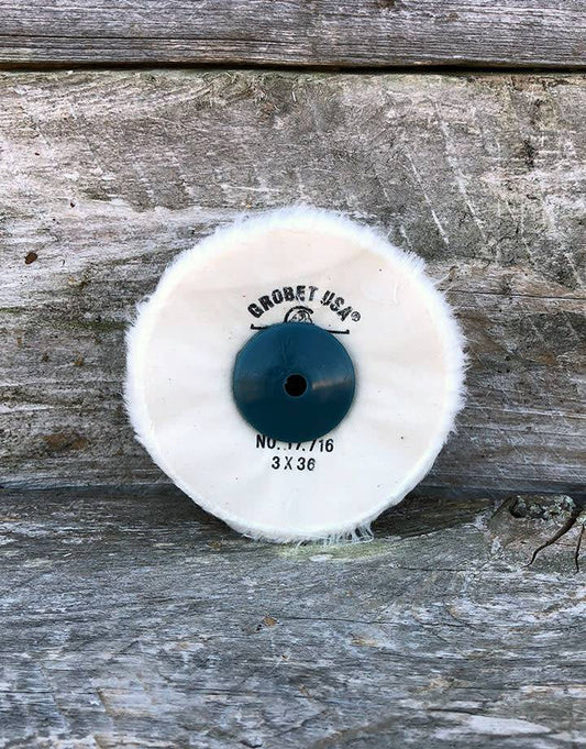 17-716 = BUFF - FINEX 3'' UNSTITCHED WITH PLASTIC CENTER